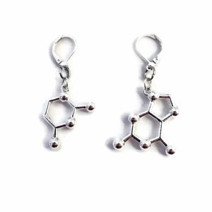 Guanine and Cytosine GC Science Molecule Earrings